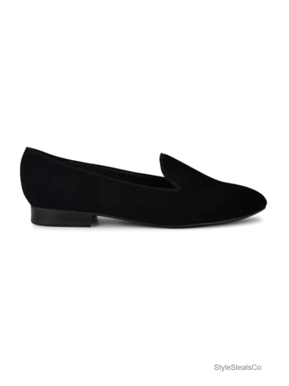Suede Almond Toe Slip-On Loafer - Casual Flat